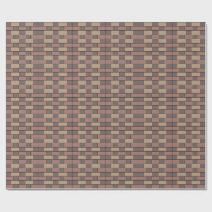 Grey Peach Pink Brick Wall Cadeaupapier