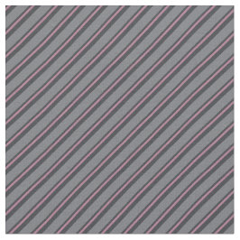 Grey & Pink Stripes Stof