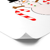 Grey Poodle Kerstmis #1-2 Poster (Hoek)