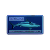 Grey Reef Shark Adresetiketten Etiket (Voorkant)