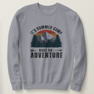 Grey Retro Mountain Hiking Camping Trui