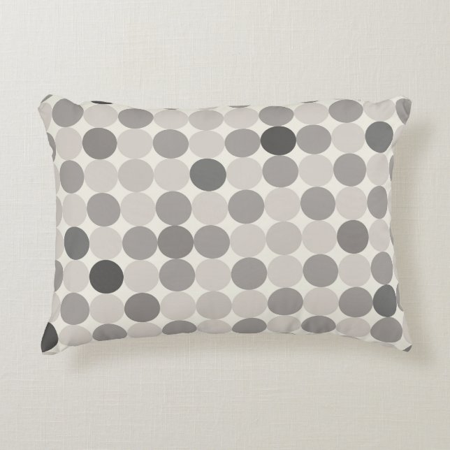 Grey Scandinavian Geometric Accent Pillow Kussen (Voorkant)