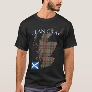 Grey Scottish Clan Tartan Schotland T-shirt