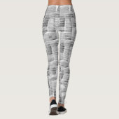 Grey Scratch Patterned Leggings  (Dos)