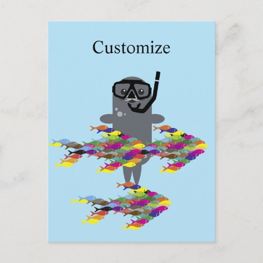 Grey Seal Thunder_Cove Briefkaart (Voorkant)