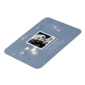 Grey Shimmer begrafenisherdenking rouwverwerking Magneet (Linkerzijde)