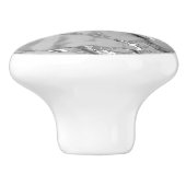 Grey Silver Marble Keramische Knop (Zijkant)