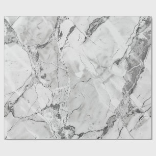 Grey Slate Whisper Stream Marmeren Textuur Wrappin Cadeaupapier