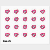 Grey Snuggle Bug Ronde Sticker (Vel)