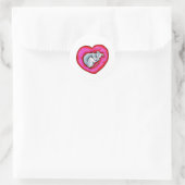 Grey Snuggle Bug Ronde Sticker (Tas)