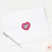 Grey Snuggle Bug Ronde Sticker (Envelop)