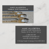 Grey Spanners Auto Mechanic Slank Visitekaartje (Voorkant / Achterkant)
