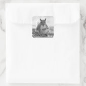 Grey Squirrel - Bute Park, Cardiff, Wales, VK Vierkante Sticker (Tas)