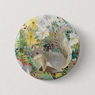 Grey Squirrel-toets Ronde Button 5,7 Cm