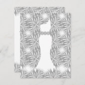 grey star flower kaart (Voorkant / Achterkant)