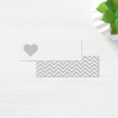 Grey Sweet Heart & Chevron Tags cadeaux