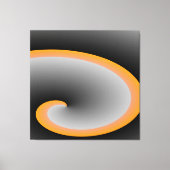 Grey Swirl modernart Canvas Afdruk (Voorkant)