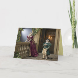 Grey Tabby Valentine Card Feestdagen Kaart