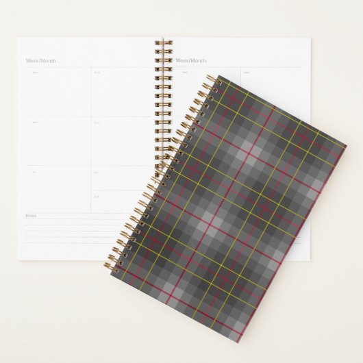 Grey Tartan Planner  (Display)