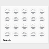 Grey Teacup Envelope Seal & Sticker (Vel)