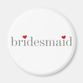 Grey Text Bridesmaid Magneet