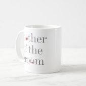 Grey Text Moeder of Groom Koffiemok (Voorkant links)