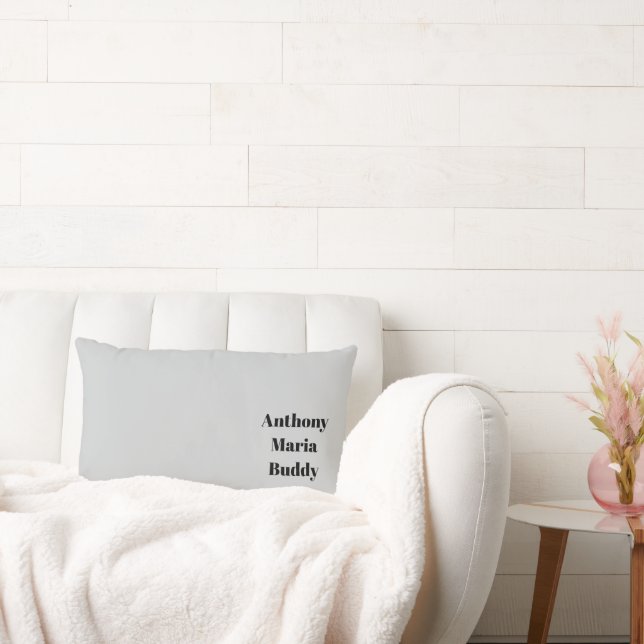 Grey Throw Pillow Kussen (Bank)