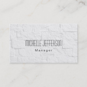 Grey Wall Brick Pattern Manager Visitekaartje