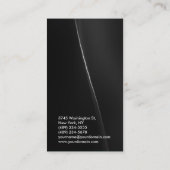 Grey Wave Orange Carte de visite consultant tendan (Dos)