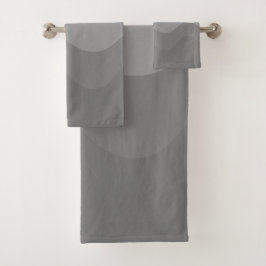 Grey Wavey Stripe Modern Bad Handdoek