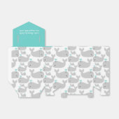 Grey Whale Theme Baby shower Bedankdoosjes (Uitgevouwen)