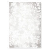 Grey White Bokeh Kaart (Achterkant)