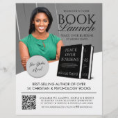 Grey & White Book Launch Release Promotional Flyer (Voorkant)