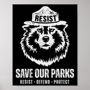 Grey Wolf Beer Resist Bescherm Vrouwen in het Nati Poster