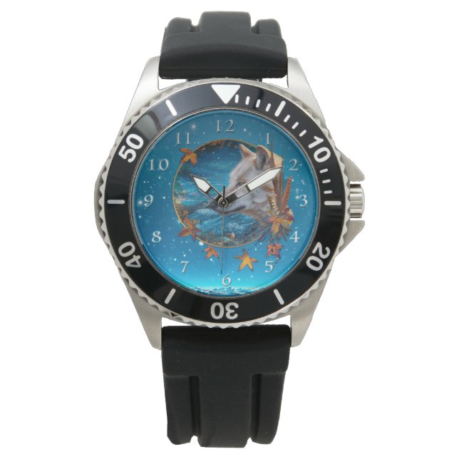 Grey Wolf DE GROTE VRAAG Horloge (Voorkant)