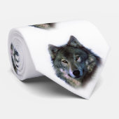 Grey Wolf Eyes Stropdas (Opgerold)