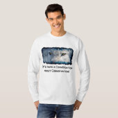 Grey Wolf Eyes Wildlife Conservation Shirt (Voorkant volledig)