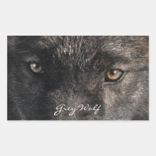 GREY WOLF EYES Wildlife Supporter Stickers