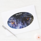 GREY WOLF EYES Wildlife Supporter Stickers (Envelop)