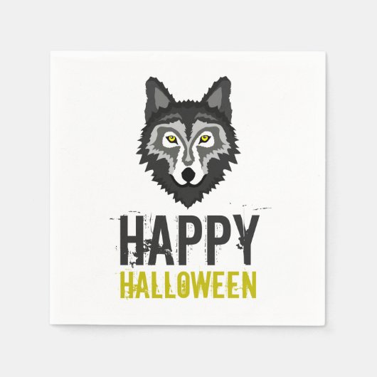 Grey Wolf, Happy Halloween Servet (Voorkant)