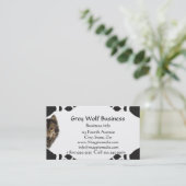 Grey Wolf Lodge Business Carte de visite personnal (Debout devant)