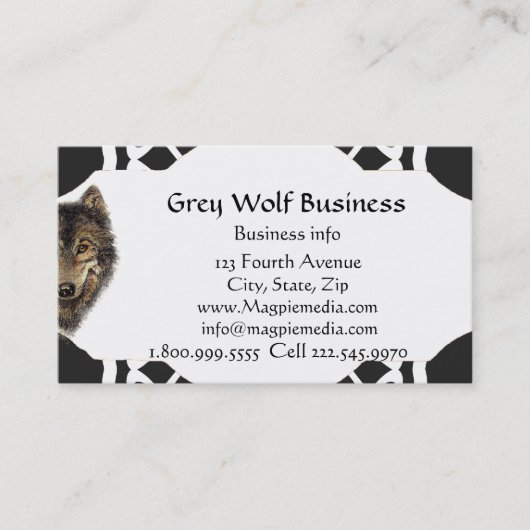 Grey Wolf Lodge Business Carte de visite personnal (Devant)