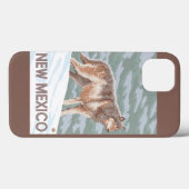 Grey Wolf StandingNew Mexico Case-Mate iPhone Case (Achterkant (horizontaal))