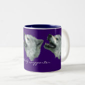 GREY WOLF SUPPORTER Wildlife Gift Mok (Voorkant rechts)