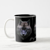 GREY WOLF SUPPORTER Wildlife Gift Mok (Links)