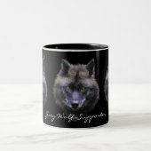 GREY WOLF SUPPORTER Wildlife Gift Mok (Center)