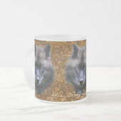 GREY WOLF SUPPORTER Wildlife Gift Mok (Voorkant links)