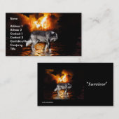 Grey Wolf Visitekaartje (Voorkant / Achterkant)