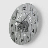 Grey Wood Black Beer Cabin House Name Grote Klok (Hoek)