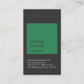 Grey Zee Green Stripe Consultant Visitekaartje (Voorkant)
